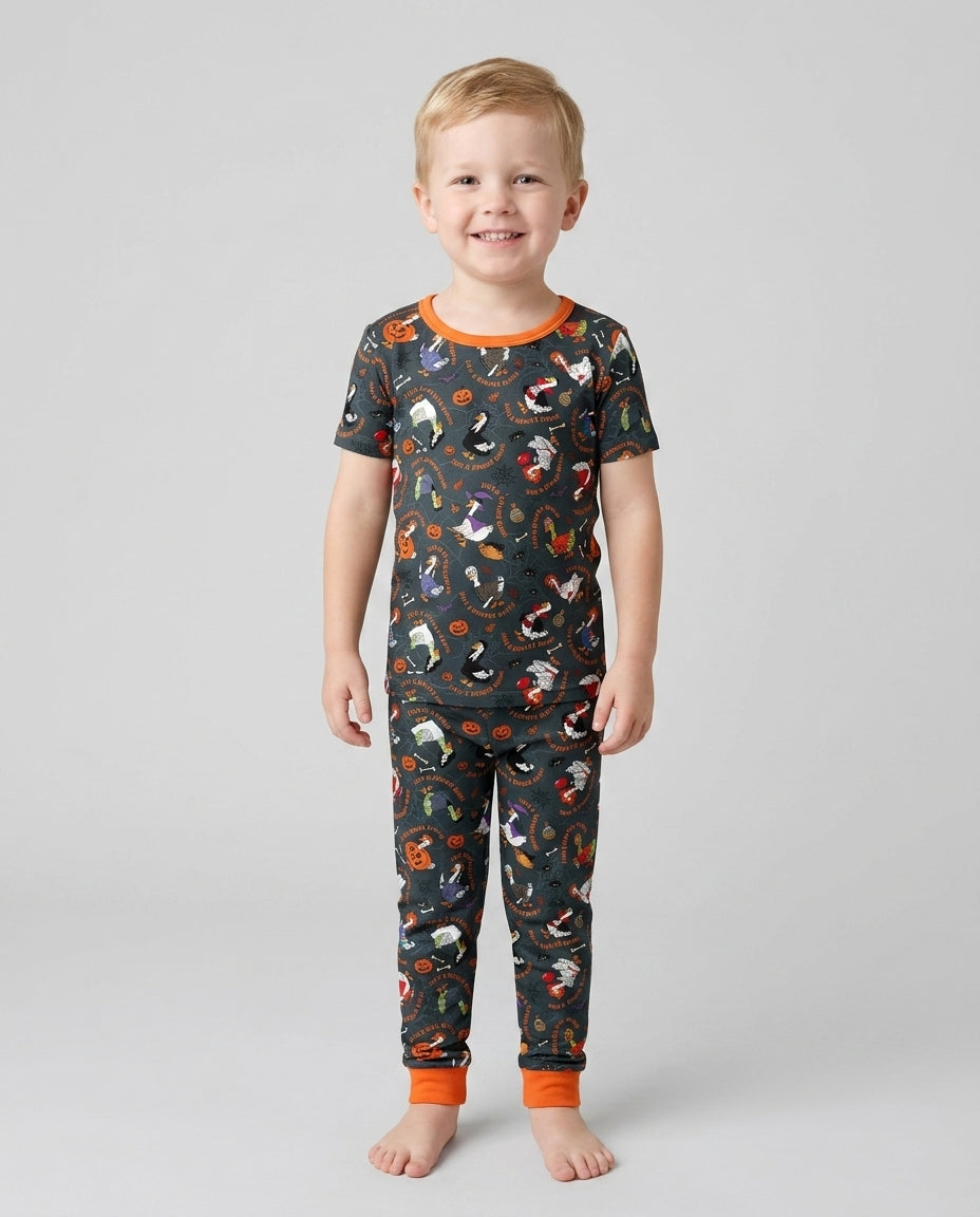 Zweiteiliges, kurzärmliges Pyjama-Set mit Marienkäfern