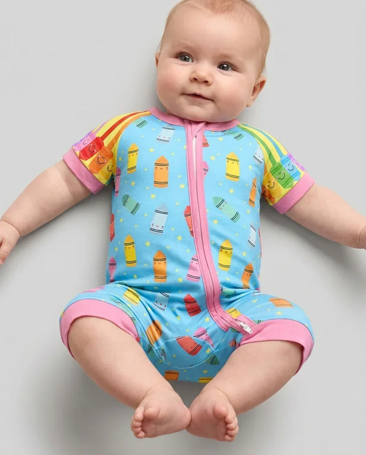 Happy Crayon Friends Bamboo Shorty Zippy