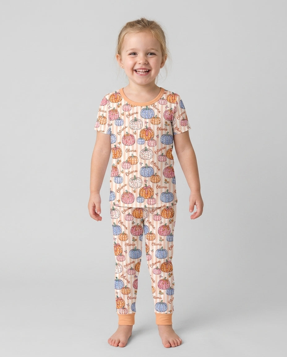 Zweiteiliges, kurzärmliges Pyjama-Set mit Marienkäfern