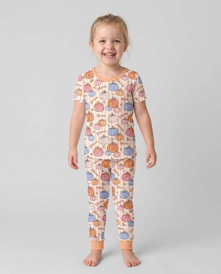 Zweiteiliges, kurzärmliges Pyjama-Set mit Marienkäfern