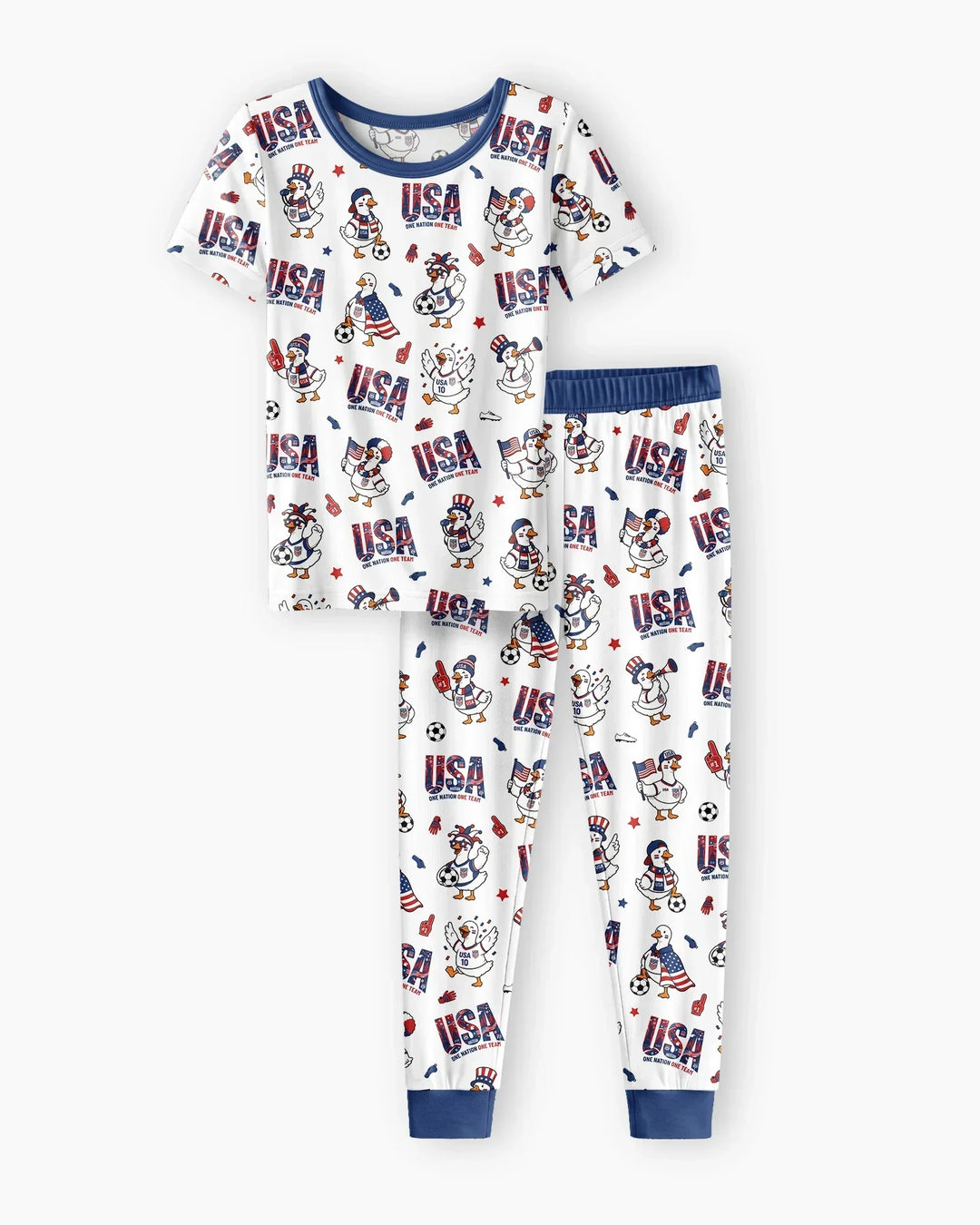 Zweiteiliges, kurzärmliges Pyjama-Set mit Marienkäfern