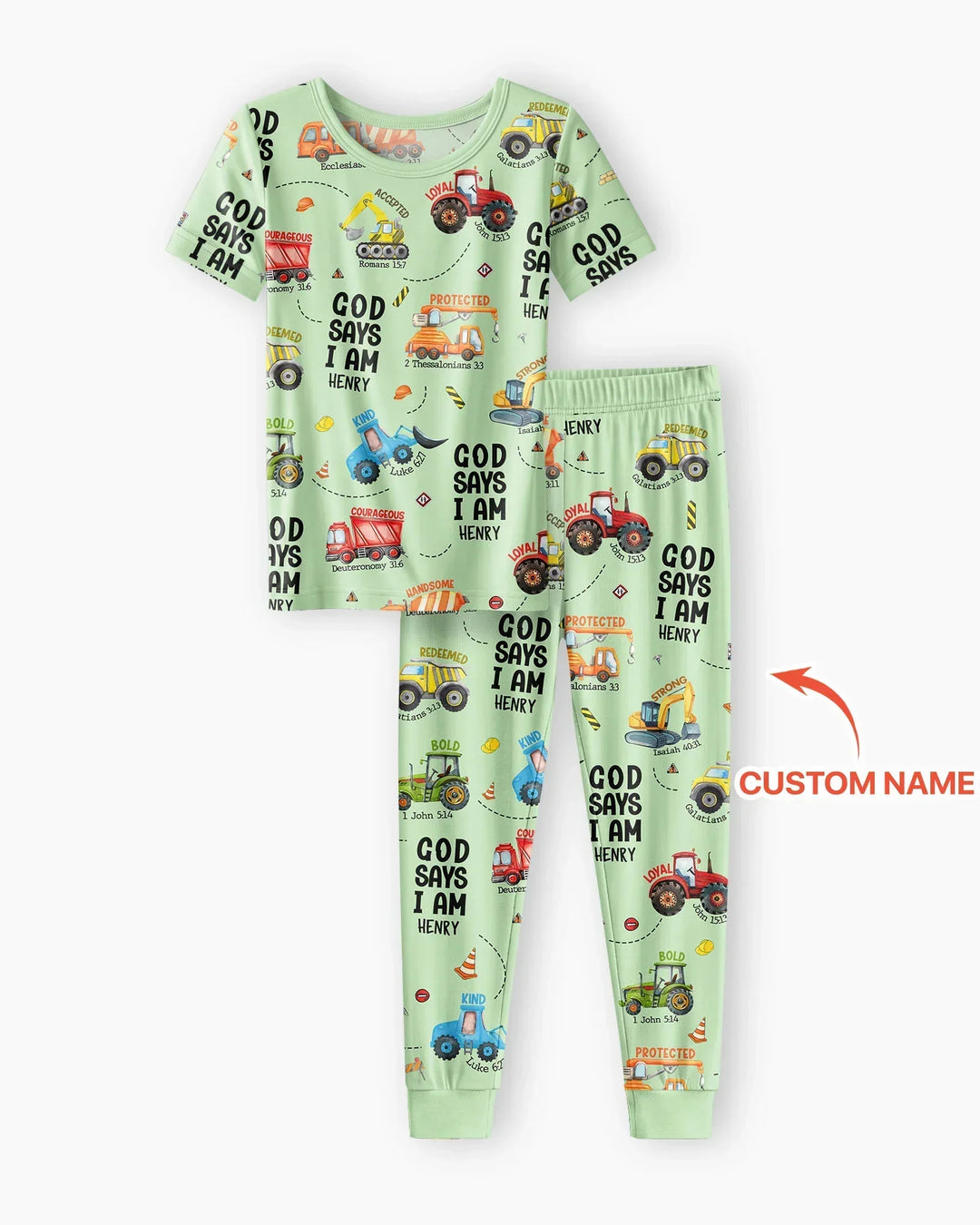 Zweiteiliges, kurzärmliges Pyjama-Set mit Marienkäfern