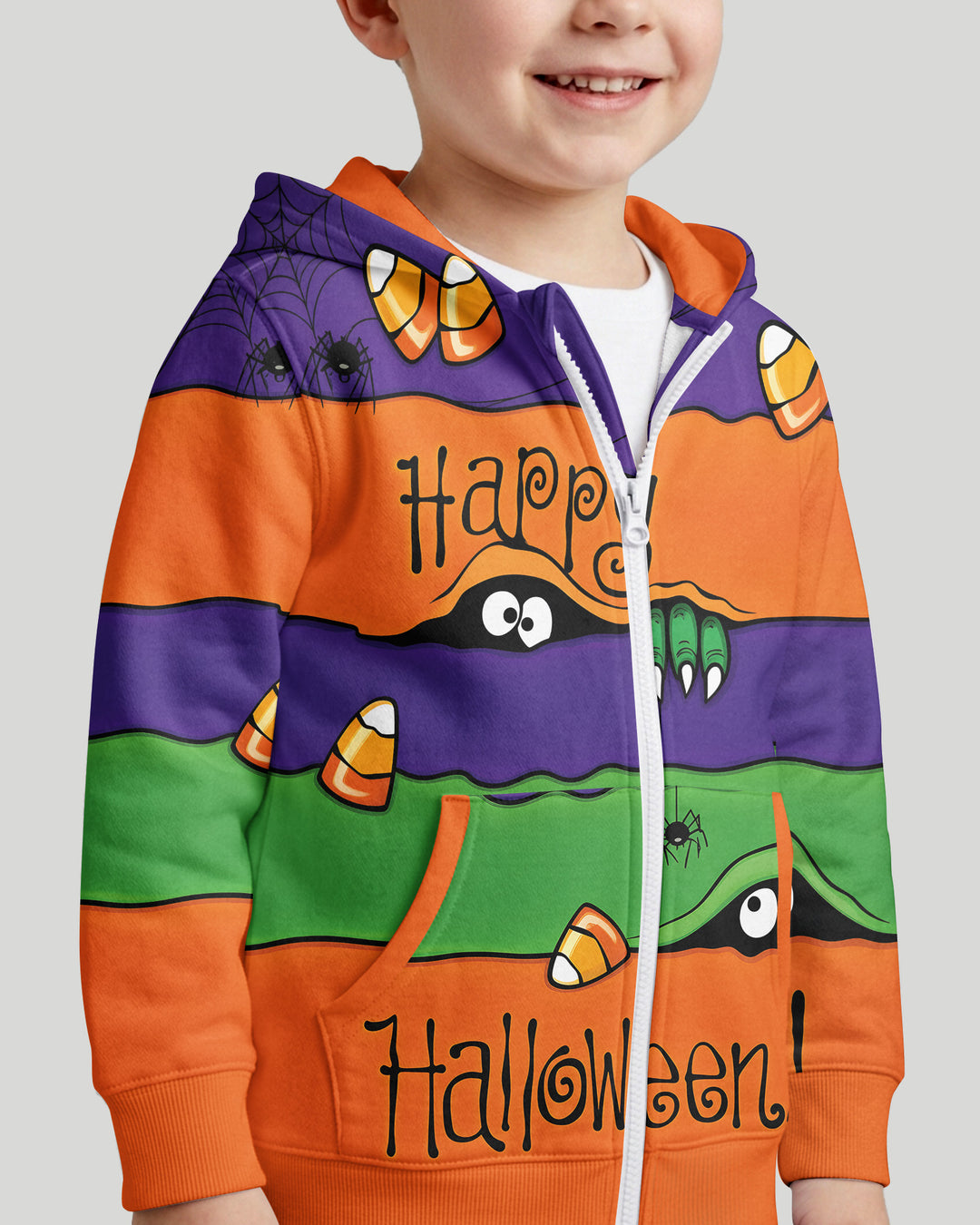 Happy Halloween Bamboo Zip Hoodie