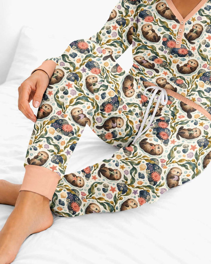 Otterly Dreamy Bamboo Women Pajama Set