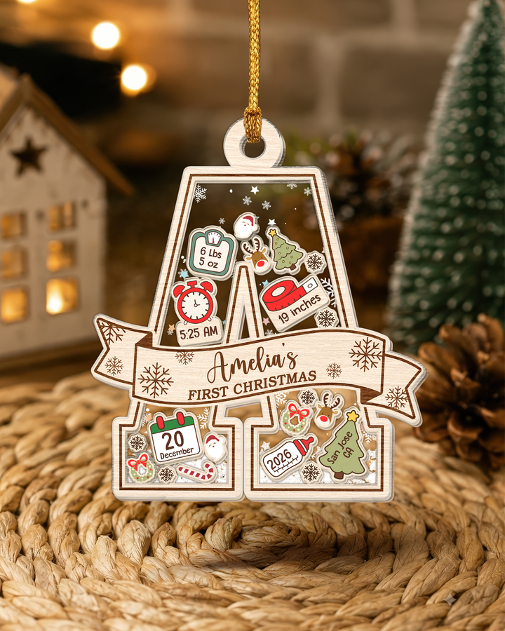 Baby's First Christmas Shaker Ornament