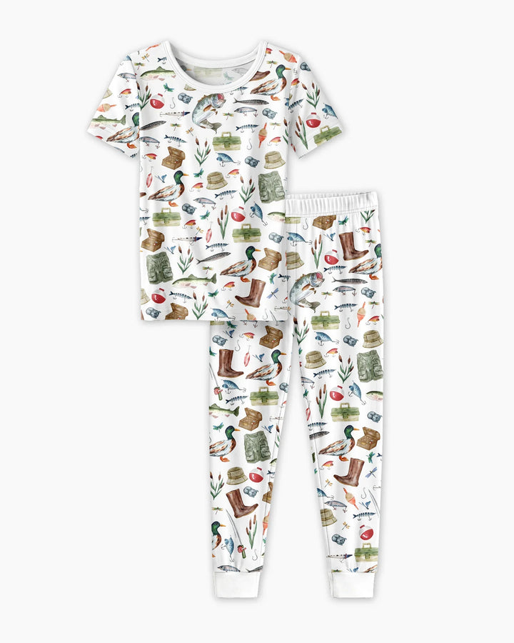 Zweiteiliges, kurzärmliges Pyjama-Set mit Marienkäfern