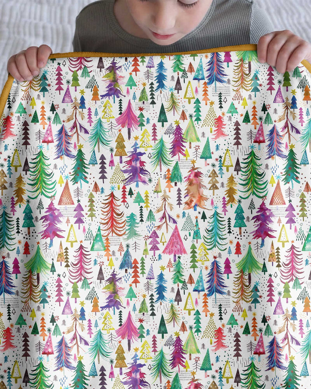 Christmas Trees Decoration Bamboo Blanket