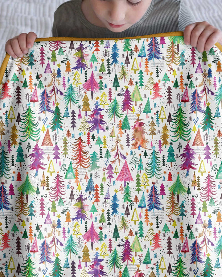 Christmas Trees Decoration Bamboo Blanket