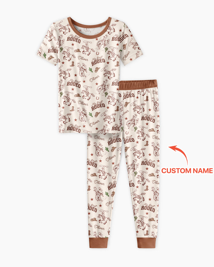 Zweiteiliges, kurzärmliges Pyjama-Set mit Marienkäfern
