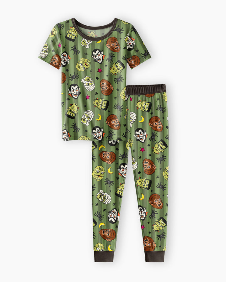 Zweiteiliges, kurzärmliges Pyjama-Set mit Marienkäfern
