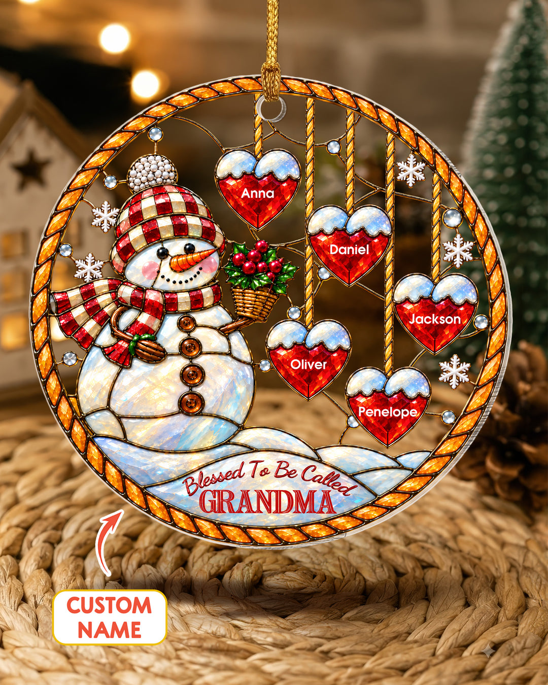 Blessed To Be Called Grandma/ Nana/.... - Personalized Acrylic Ornament