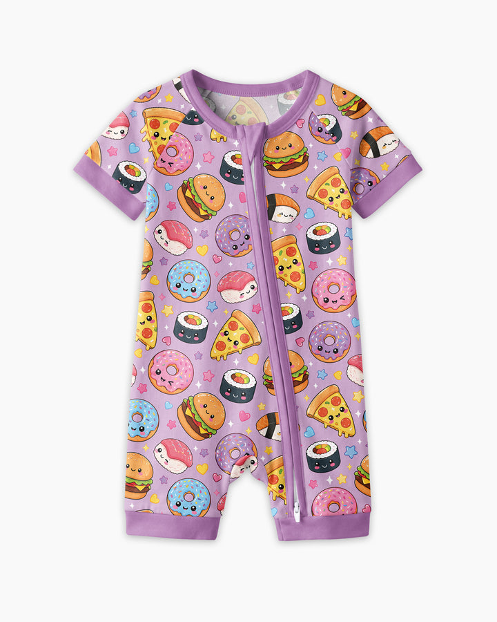 Kawaii Snack Party Bamboo Shorty Zippy