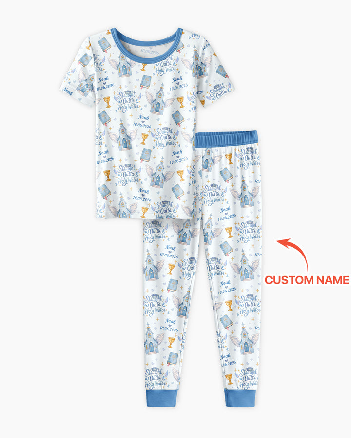 Zweiteiliges, kurzärmliges Pyjama-Set mit Marienkäfern