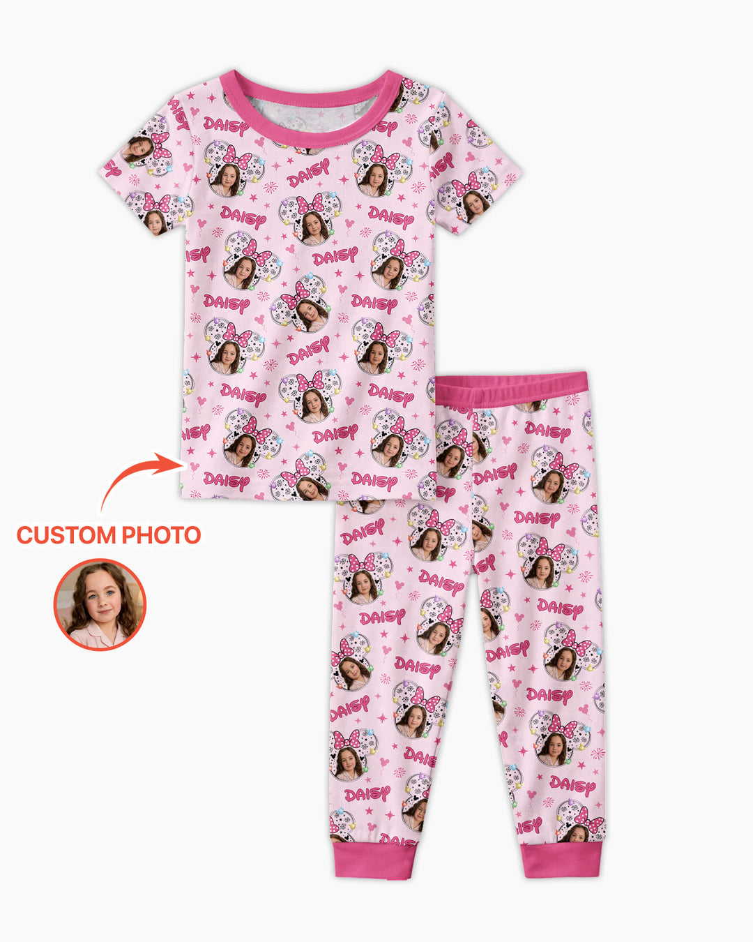 Zweiteiliges, kurzärmliges Pyjama-Set mit Marienkäfern