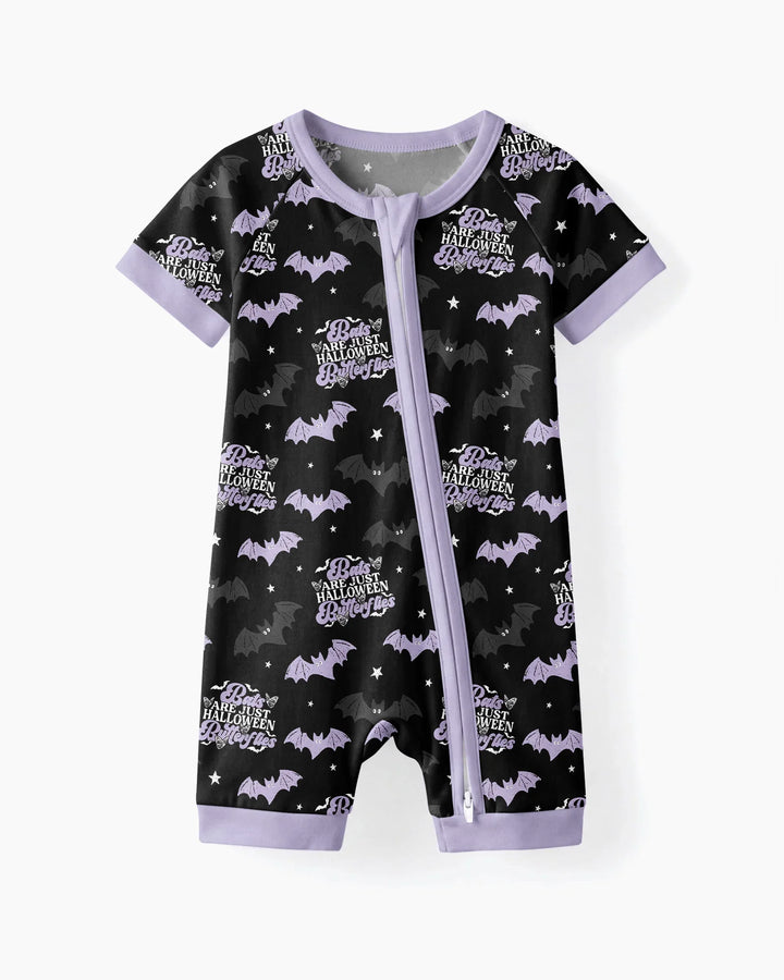 Halloween Butterflies Bamboo Shorty Zippy