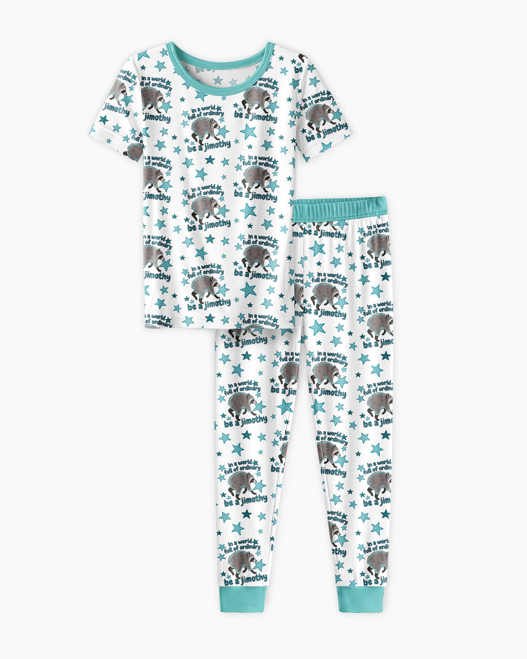 In A World Full Of Ordinary Be A Jimothy Bamboo Two Piece Short Sleeve Pajama Set