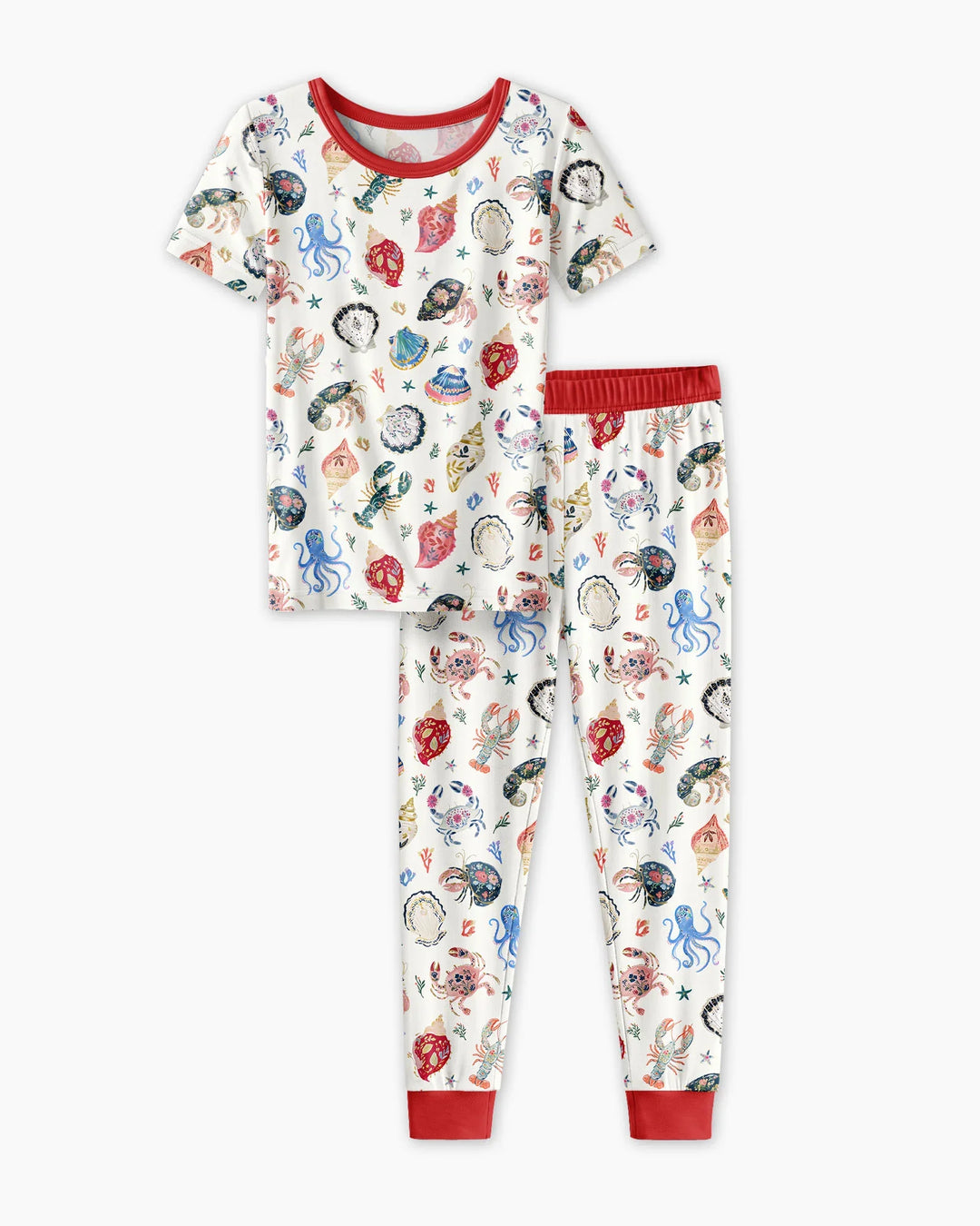 Zweiteiliges, kurzärmliges Pyjama-Set mit Marienkäfern
