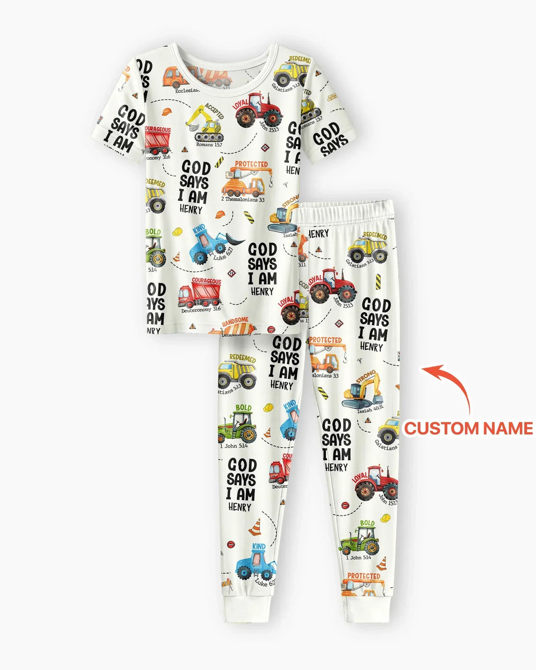 Zweiteiliges, kurzärmliges Pyjama-Set mit Marienkäfern