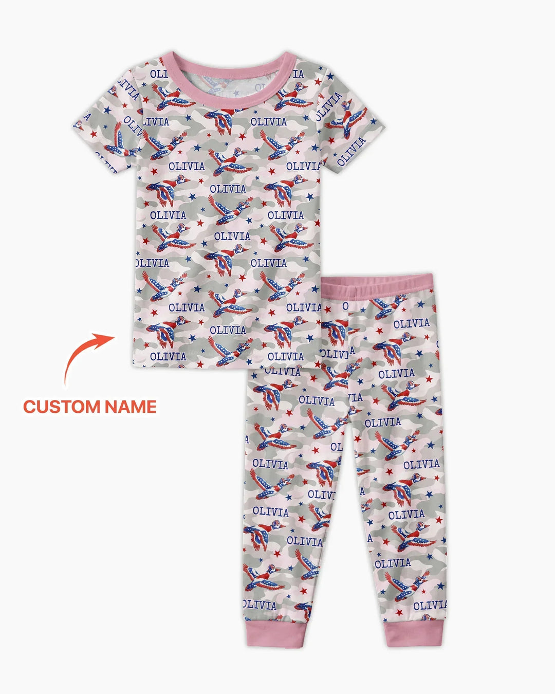 Zweiteiliges, kurzärmliges Pyjama-Set mit Marienkäfern