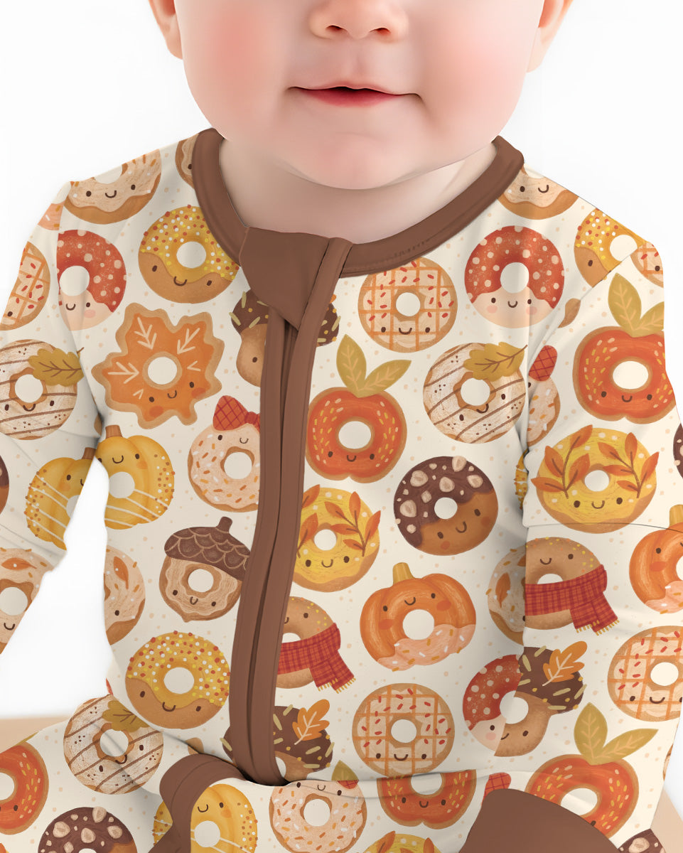 Cute Autumn Donut Bamboo Convertible Zippy