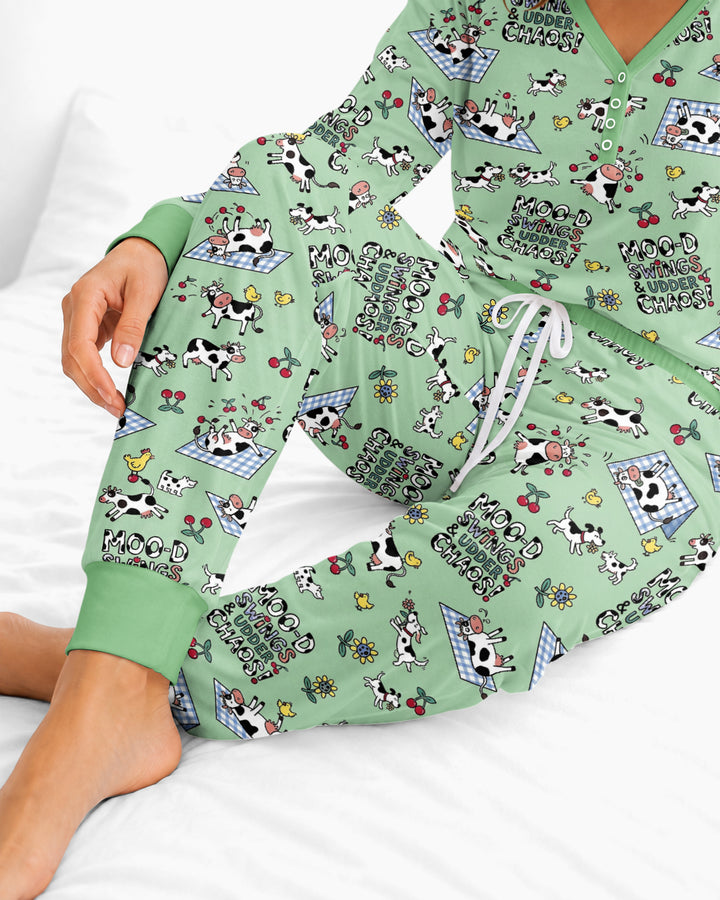 The Udderly Secret Journal Bamboo Women Pajama Set