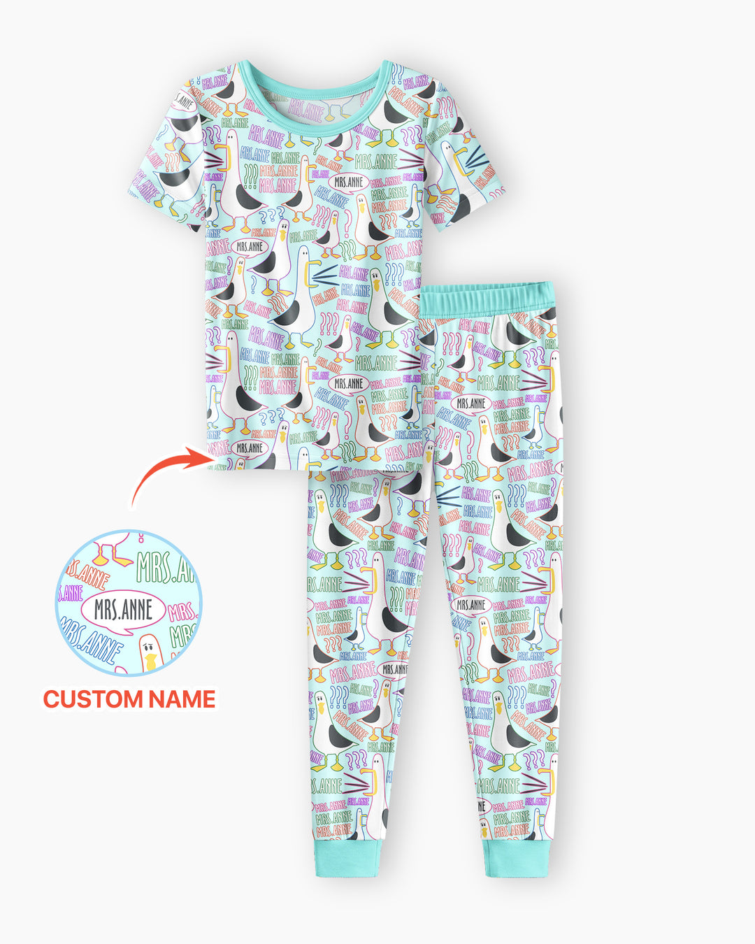 Zweiteiliges, kurzärmliges Pyjama-Set mit Marienkäfern
