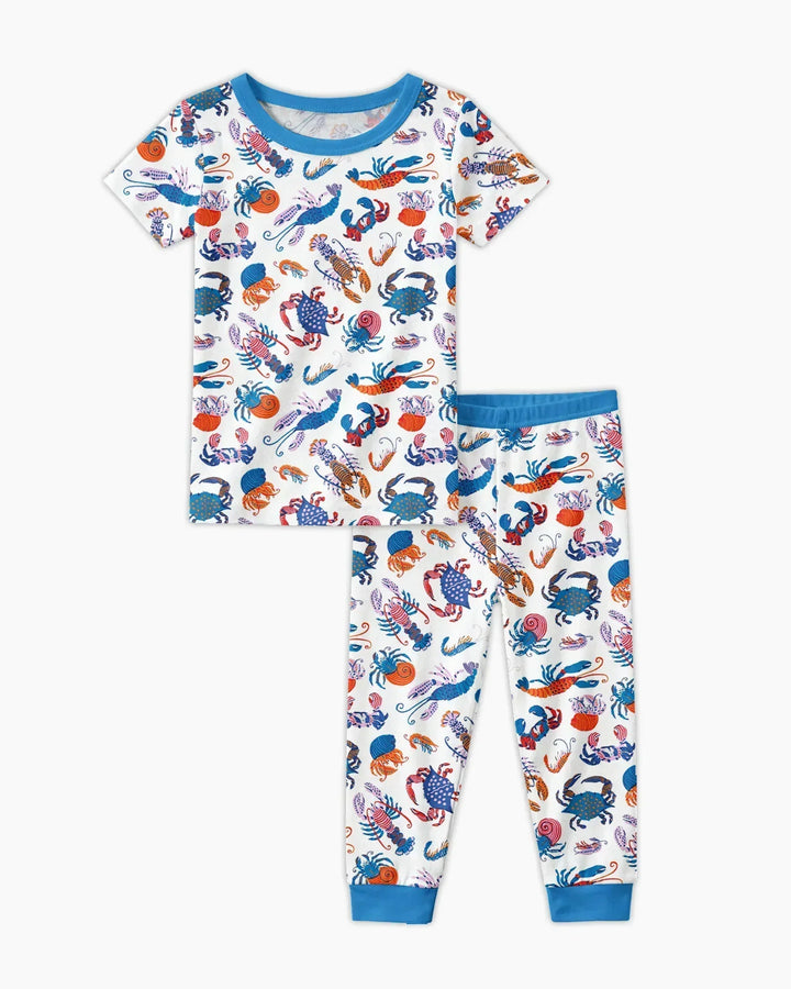 Zweiteiliges, kurzärmliges Pyjama-Set mit Marienkäfern