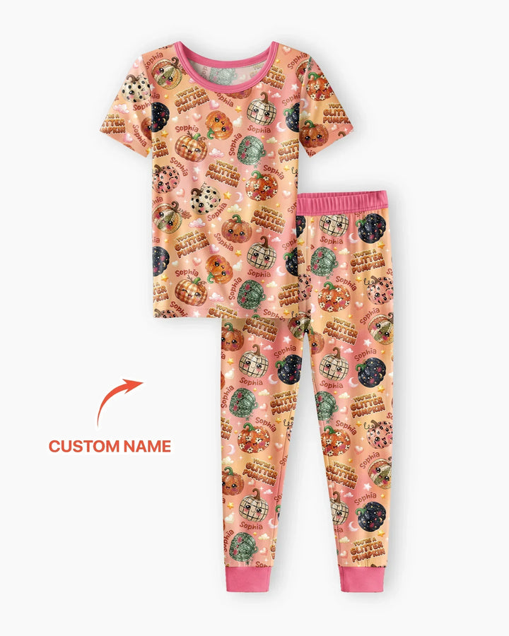 Zweiteiliges, kurzärmliges Pyjama-Set mit Marienkäfern