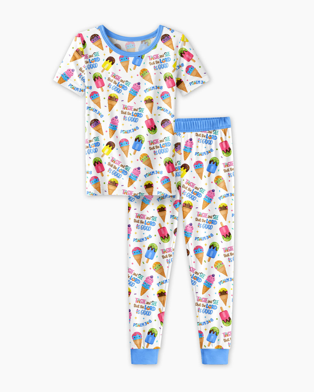 Zweiteiliges, kurzärmliges Pyjama-Set mit Marienkäfern