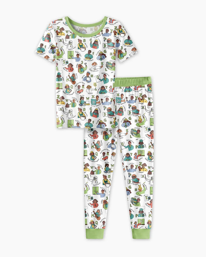 Zweiteiliges, kurzärmliges Pyjama-Set mit Marienkäfern