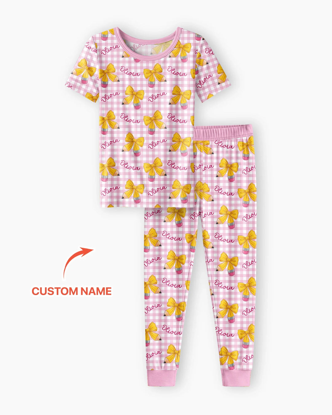 Zweiteiliges, kurzärmliges Pyjama-Set mit Marienkäfern