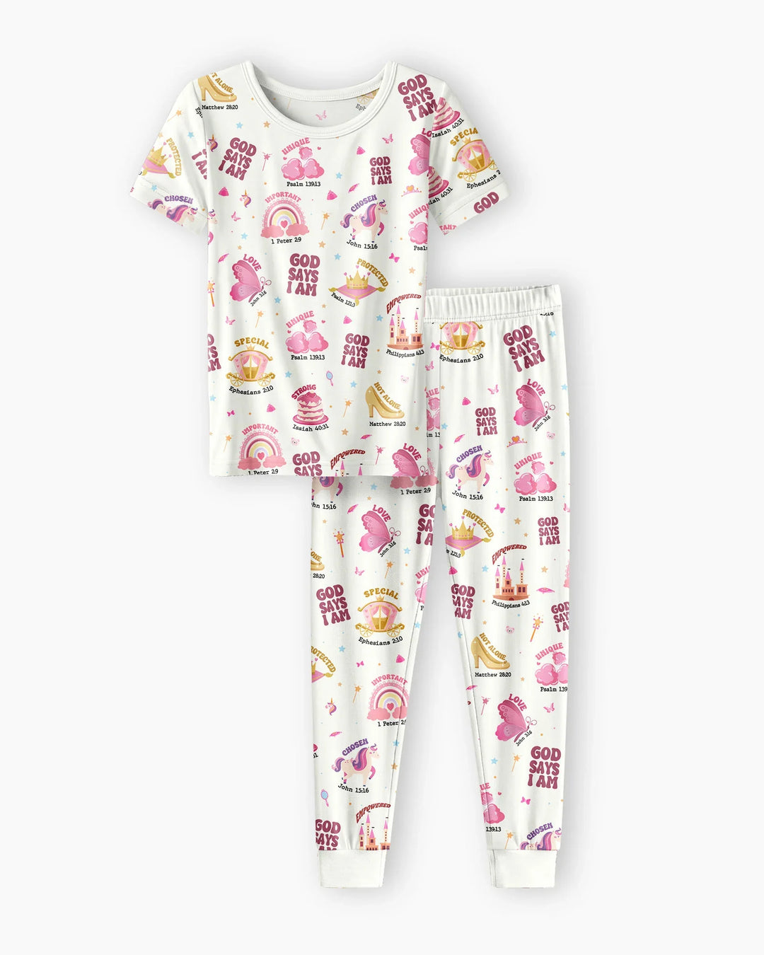 Zweiteiliges, kurzärmliges Pyjama-Set mit Marienkäfern