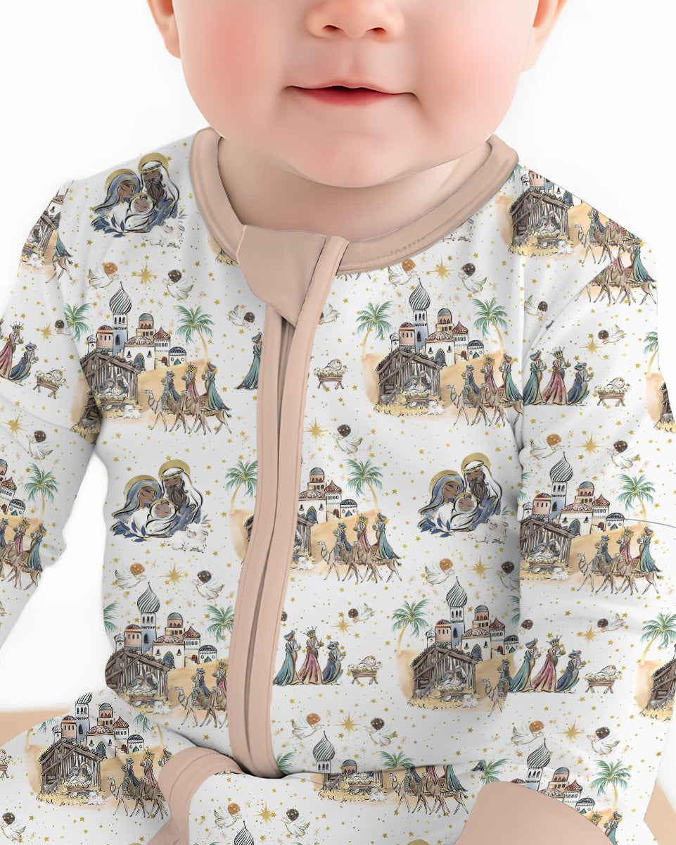 Gerippte Babykleidung mit individuellem Foto - Weich &amp; Skizzenhaft
