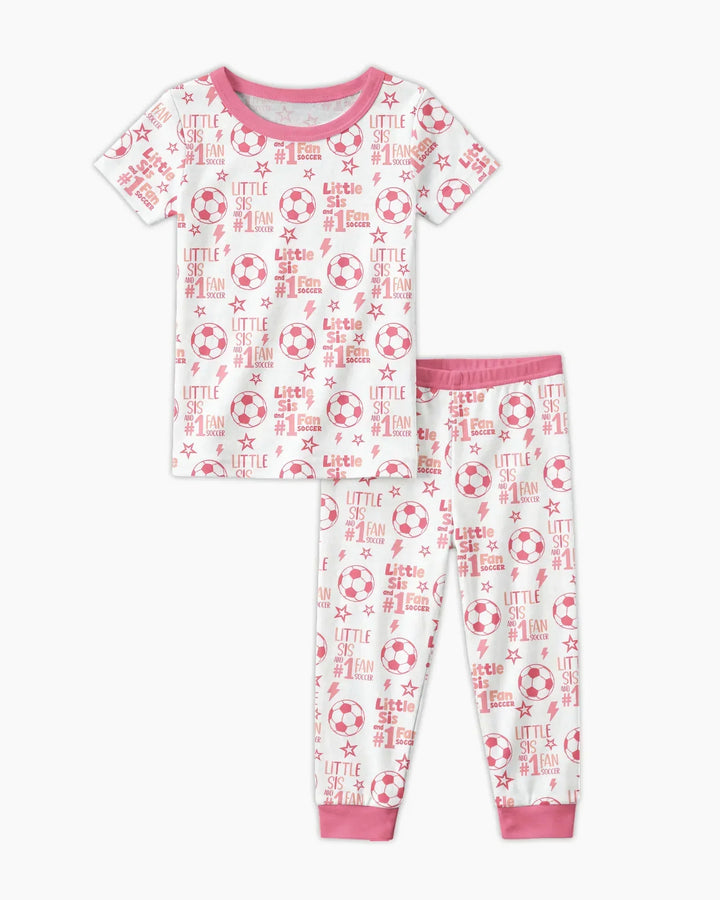 Zweiteiliges, kurzärmliges Pyjama-Set mit Marienkäfern