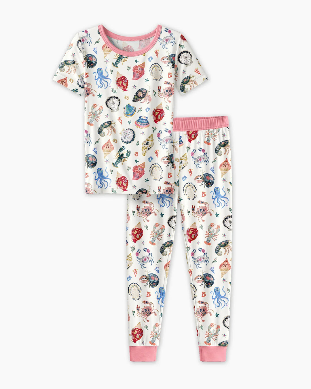 Zweiteiliges, kurzärmliges Pyjama-Set mit Marienkäfern