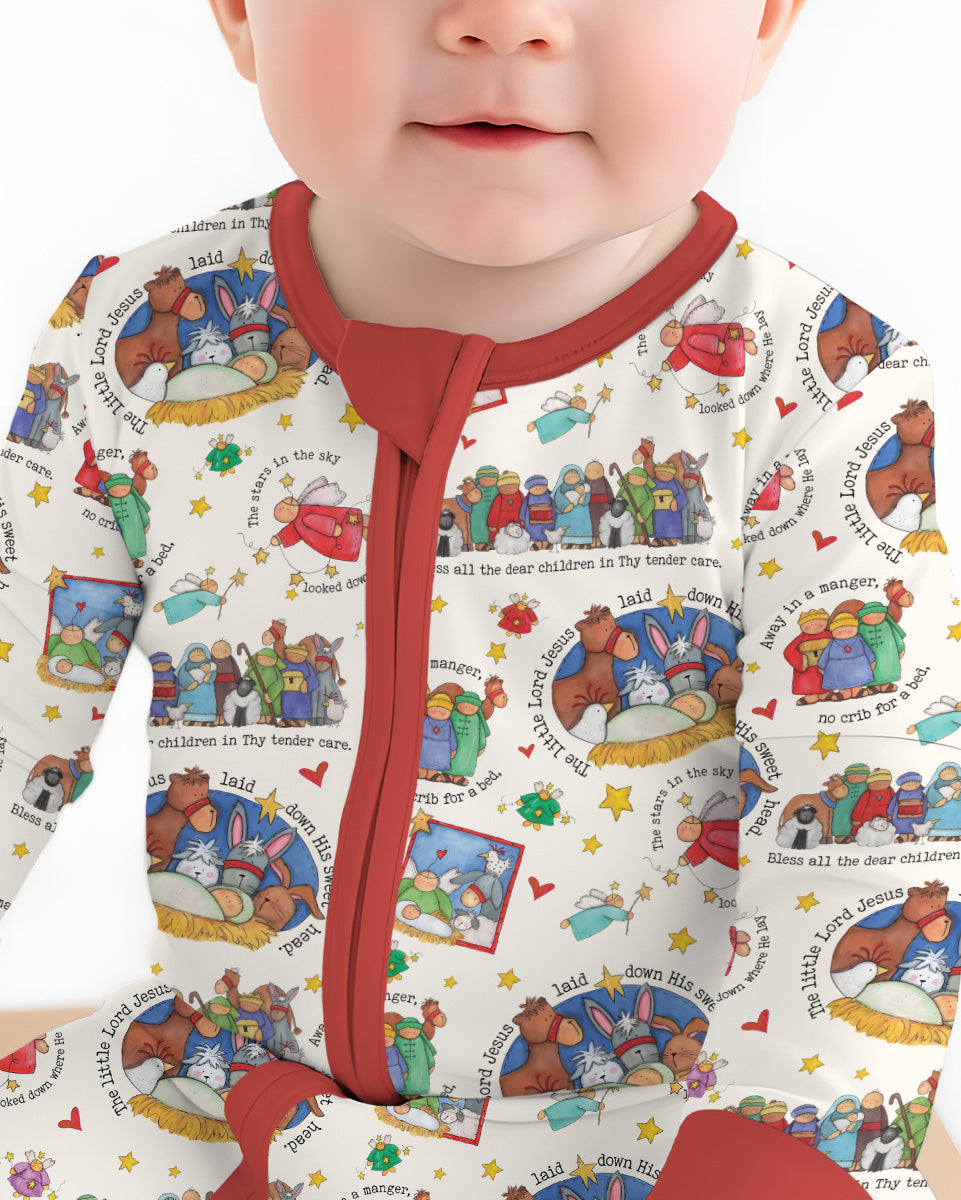 Gerippte Babykleidung mit individuellem Foto - Weich &amp; Skizzenhaft