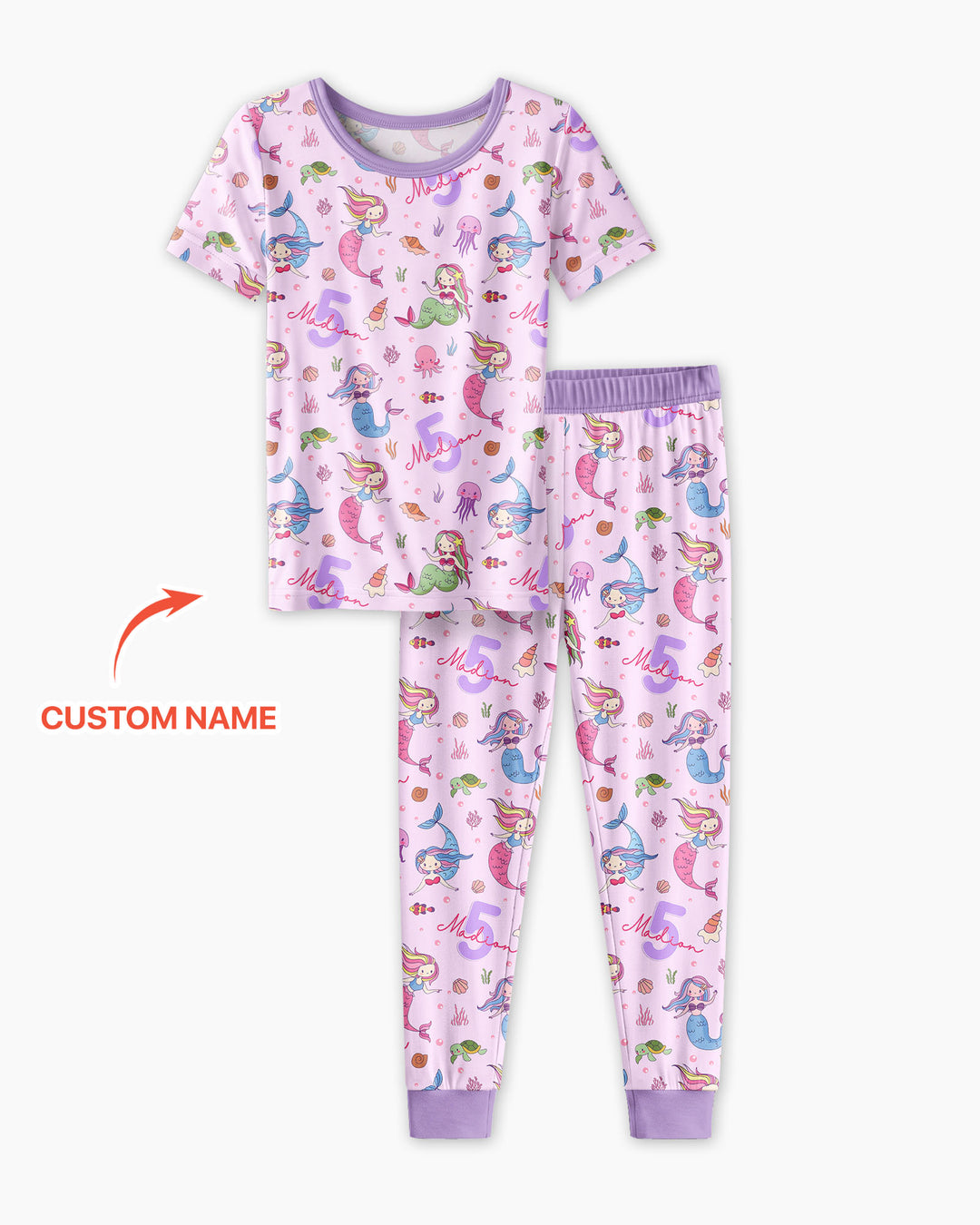 Zweiteiliges, kurzärmliges Pyjama-Set mit Marienkäfern