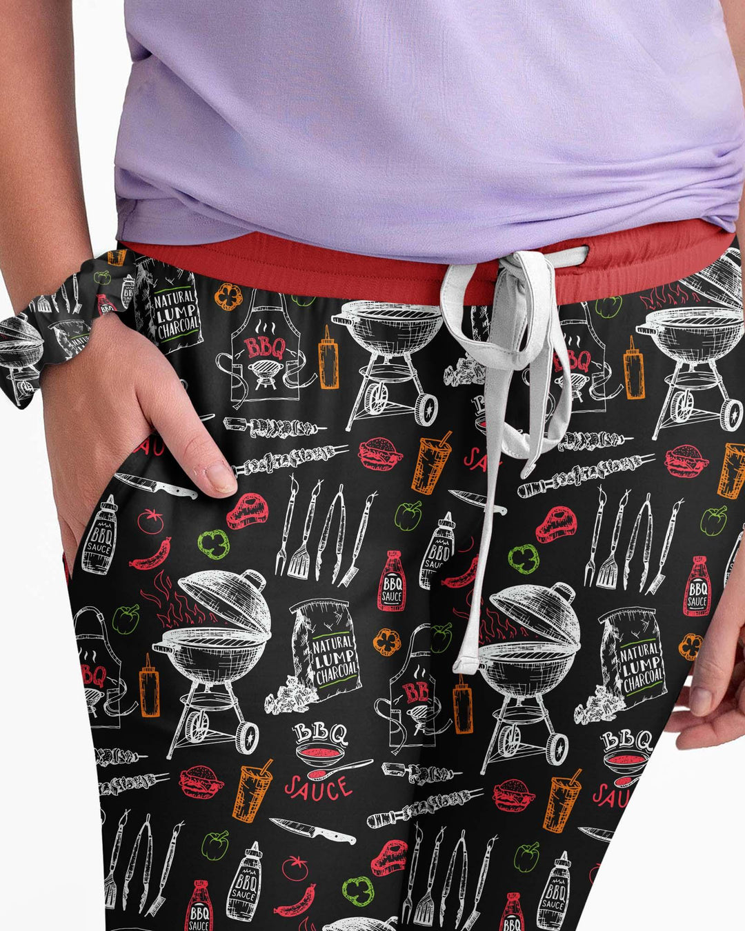 Gartengrillparty Familien-Partnerlook Bambus Damen Schlafanzug Set