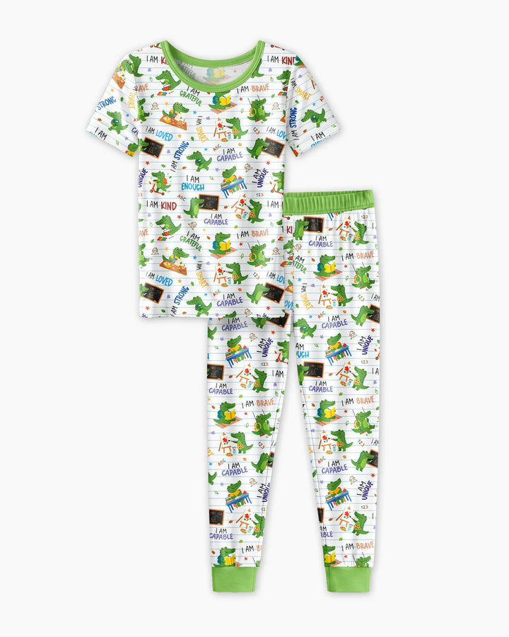 Zweiteiliges, kurzärmliges Pyjama-Set mit Marienkäfern