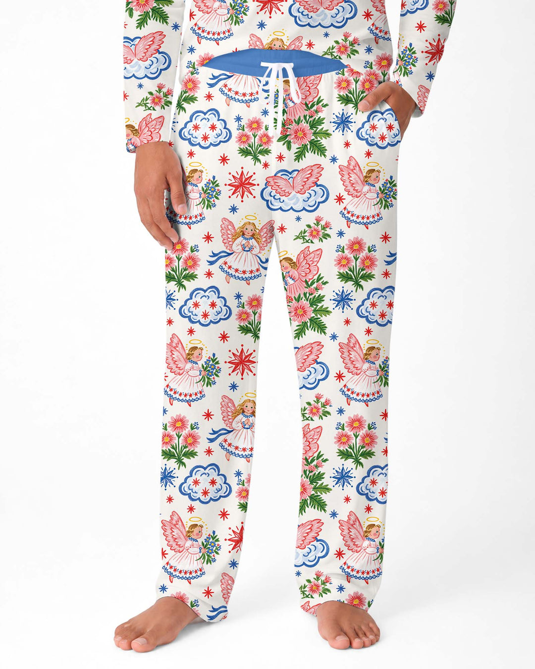 Angel Christmas Bamboo Men's Pajama Set