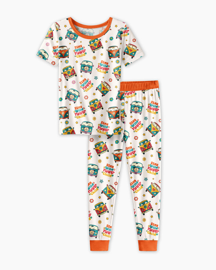 Zweiteiliges, kurzärmliges Pyjama-Set mit Marienkäfern