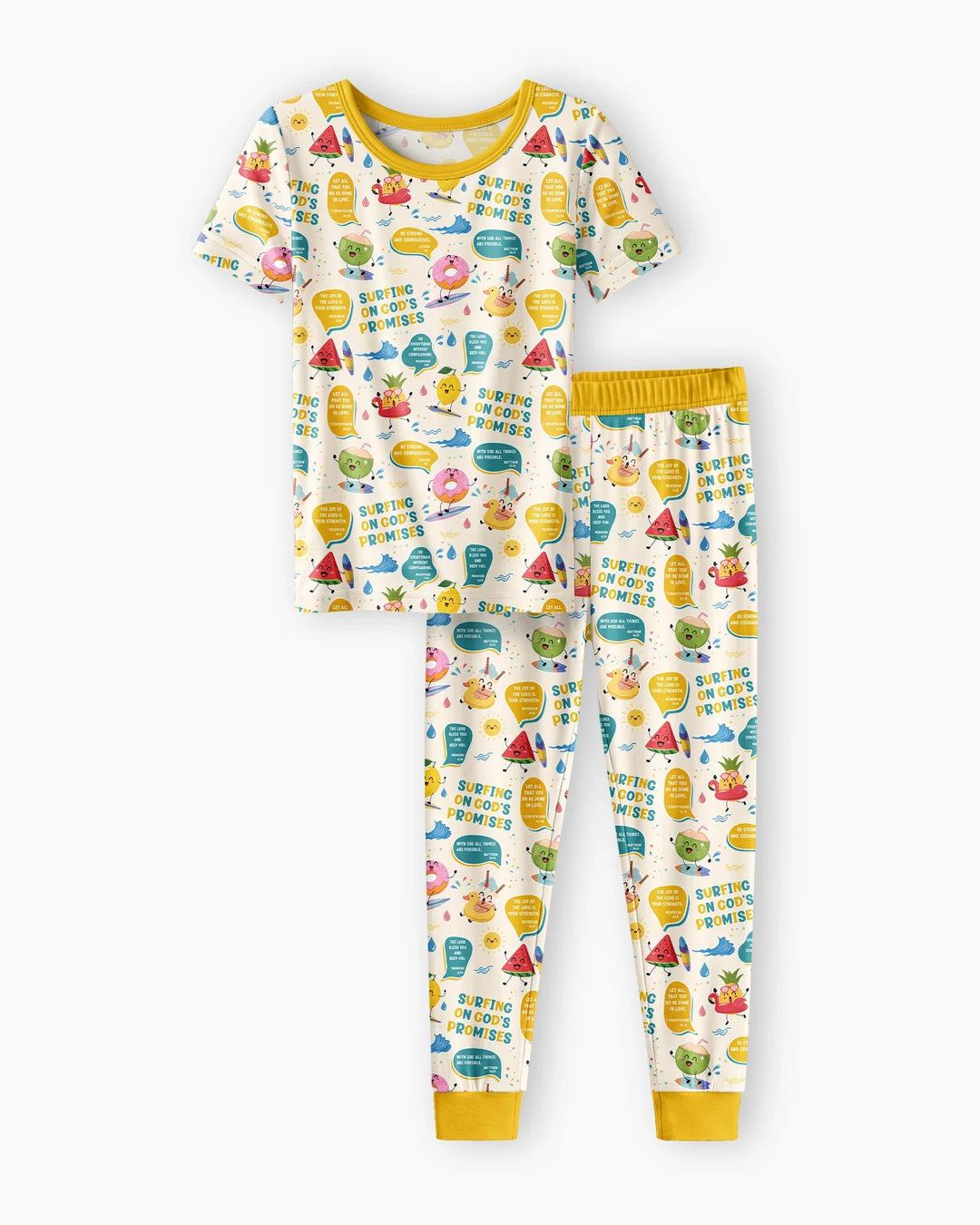 Zweiteiliges, kurzärmliges Pyjama-Set mit Marienkäfern