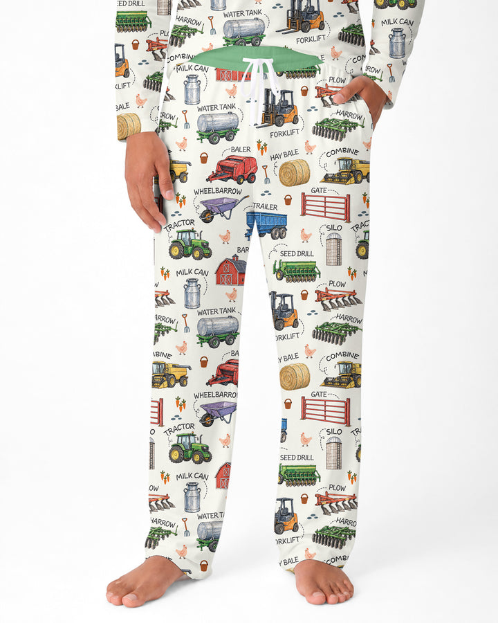 Little Farmer Bamboo Men's Pajama Set