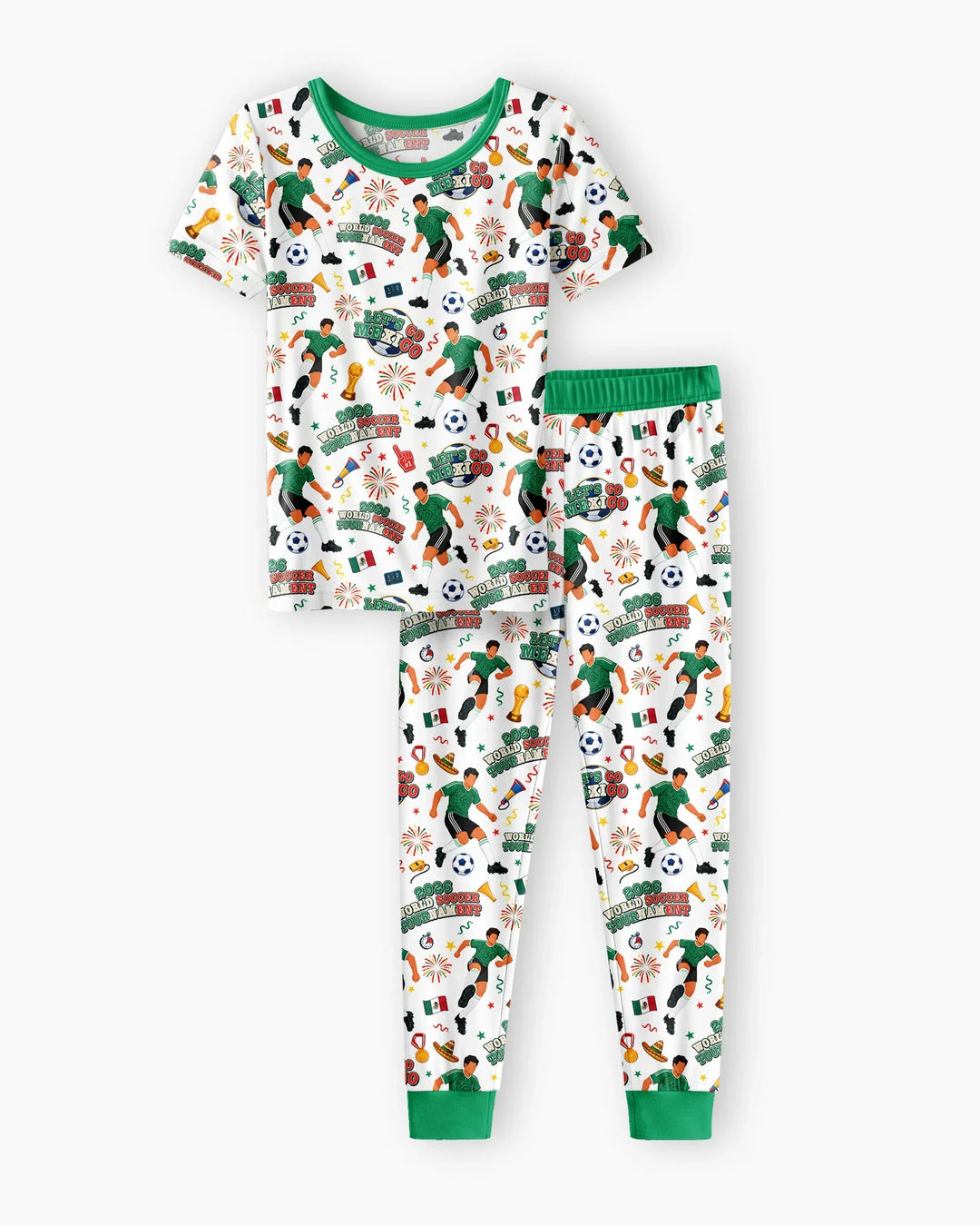 Zweiteiliges, kurzärmliges Pyjama-Set mit Marienkäfern