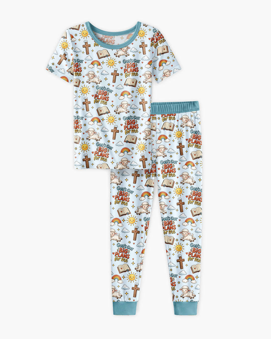 Zweiteiliges, kurzärmliges Pyjama-Set mit Marienkäfern