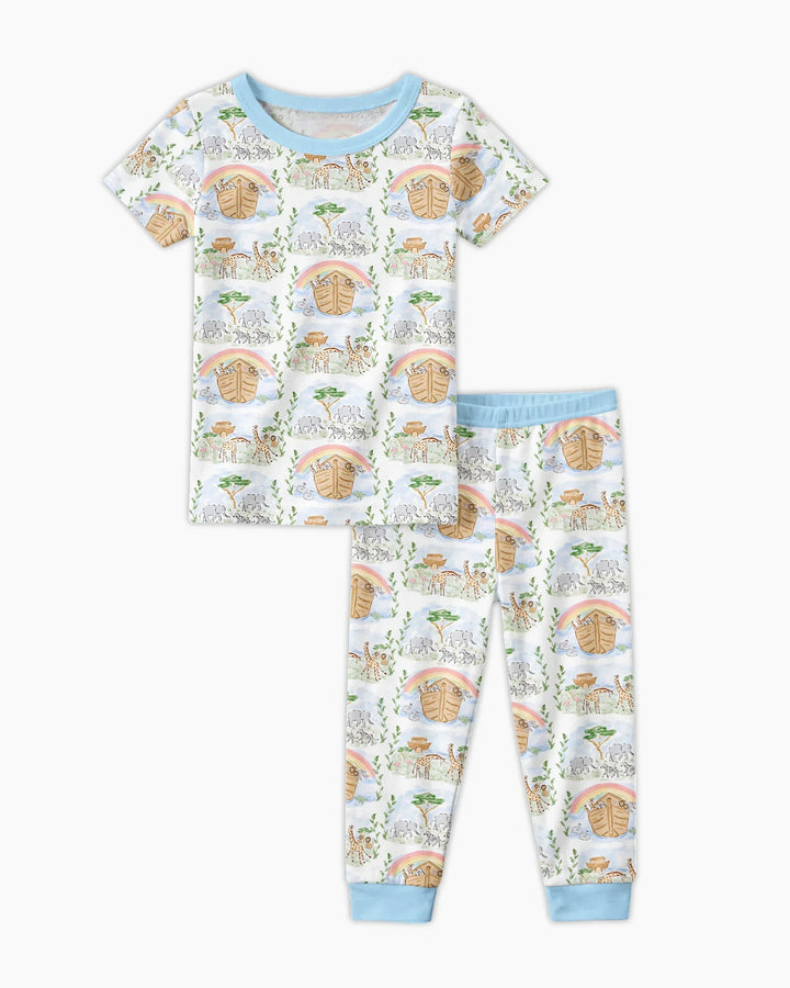 Zweiteiliges, kurzärmliges Pyjama-Set mit Marienkäfern