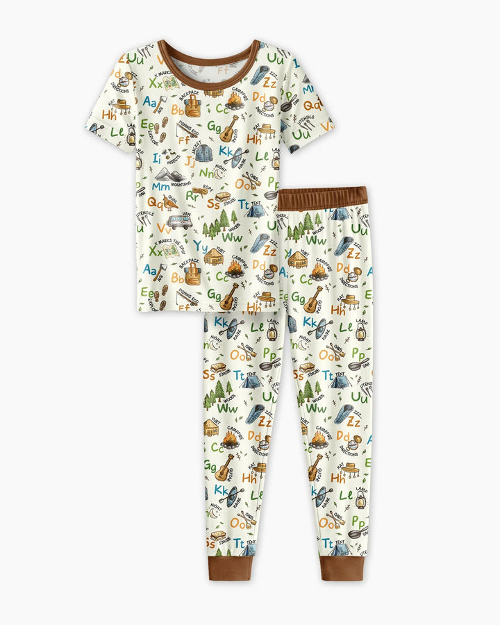 Zweiteiliges, kurzärmliges Pyjama-Set mit Marienkäfern