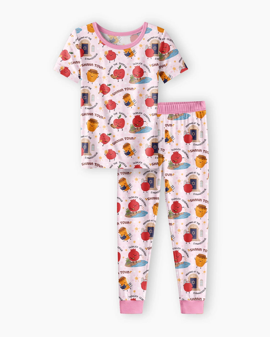Zweiteiliges, kurzärmliges Pyjama-Set mit Marienkäfern