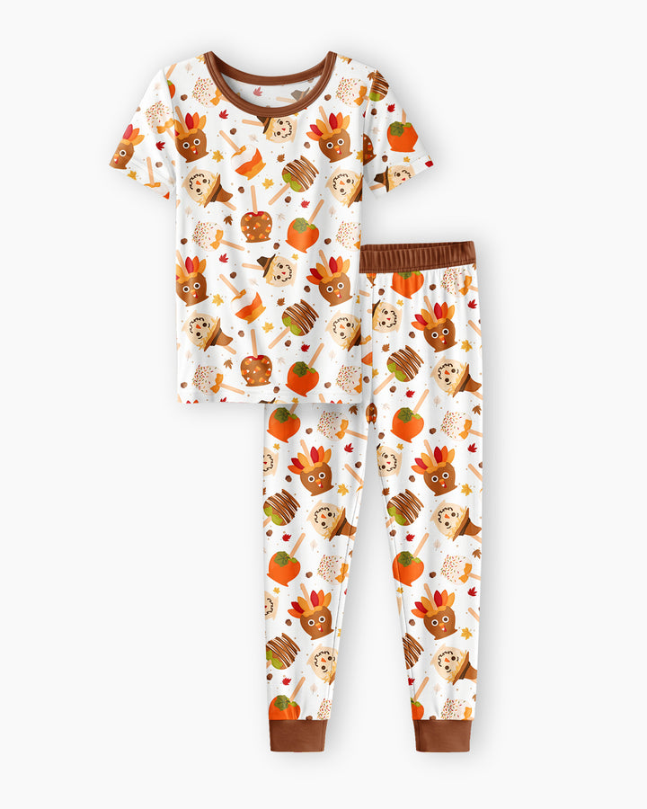 Zweiteiliges, kurzärmliges Pyjama-Set mit Marienkäfern