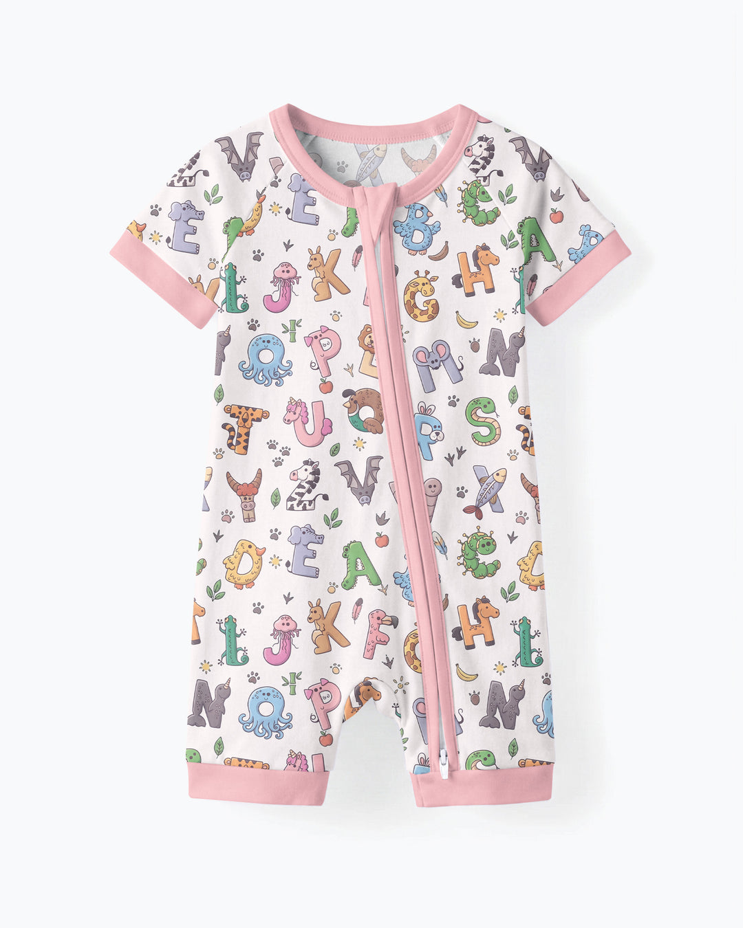 Animals Alphabet Bamboo Shorty Zippy